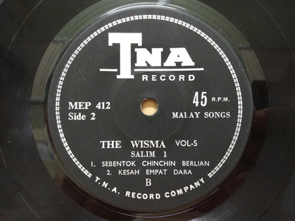 Rare Singapore Salim I & The Wisma Malay Band  Psych Garage 7" EP MEP500