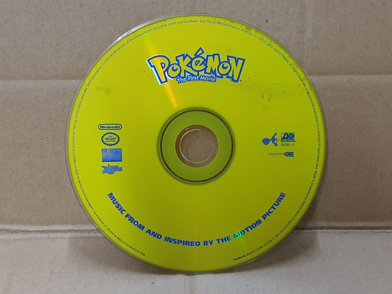 Nintendo Pokemon The First Movie OST 1999 Singapore English CD (FCS10235)
