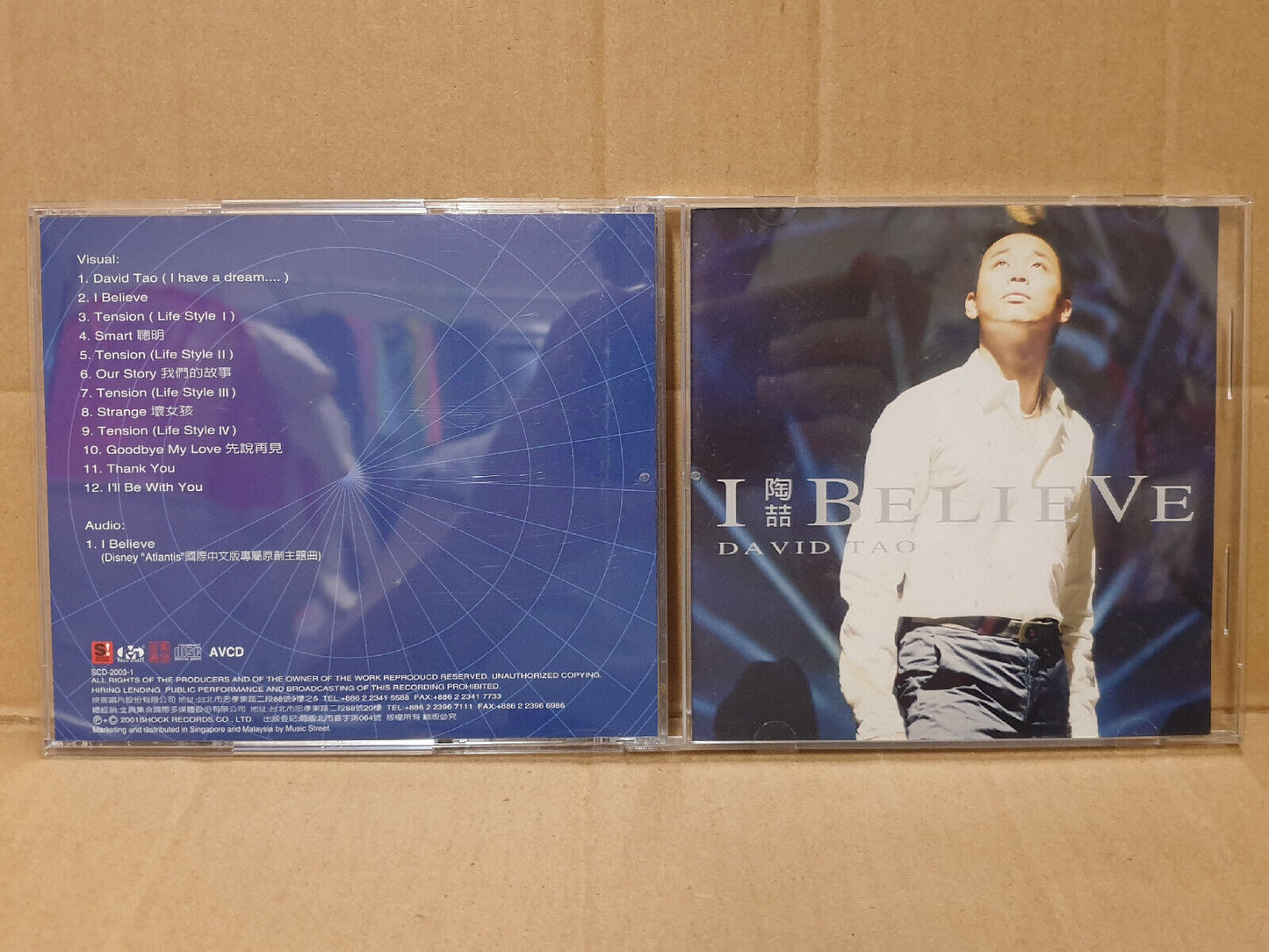 Taiwan David Tao 陶喆 & Tension Band Autograph Chinese Singapore 2x CD (FCB2542) E