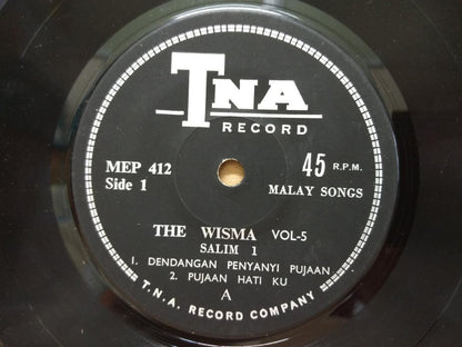 Rare Singapore Salim I & The Wisma Malay Band  Psych Garage 7" EP MEP500