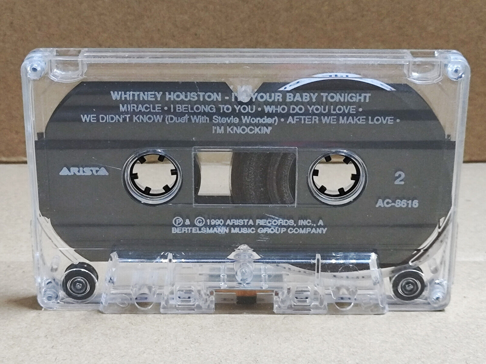 AMM68 WHITNEY HOUSTON I'M YOUR BABY TONIGHT 1990 ENGLISH CASSETTE (CS2278)