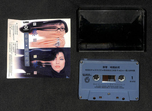 Taiwan Cai Qin Tsai Chin 蔡琴 时间的河 1987 Asia Cassette 卡帶 磁帶 CS1809