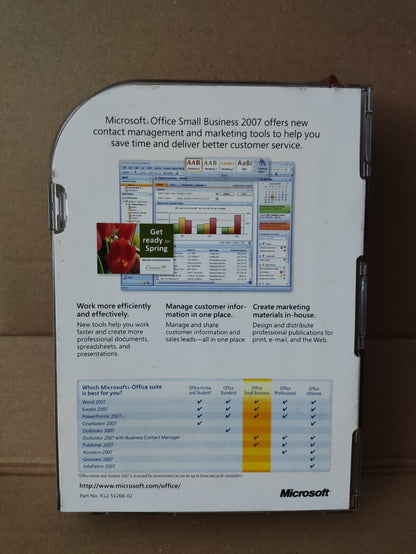 Used Microsoft Office Small Business 2007 Box With License Key (SW004)