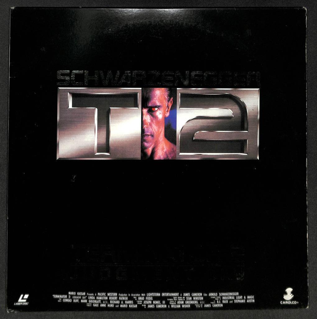 Movie T2 Terminator 2 Arnold Schwarzenegger Japan G/F 2x LD Laserdisc LD1373