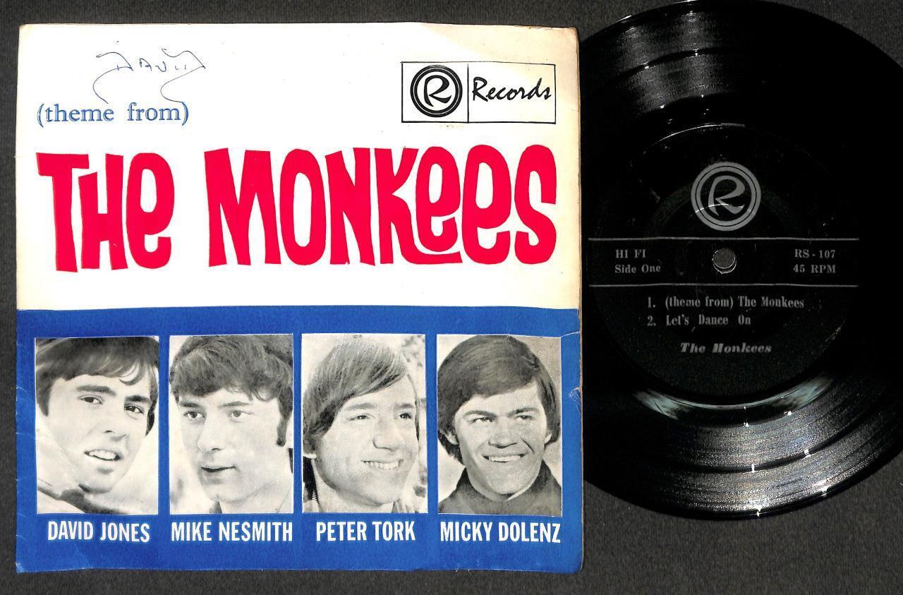 Meet The Monkees Let's Dance On Mega Rare R Label Singapore 7" Not LP EEP1572