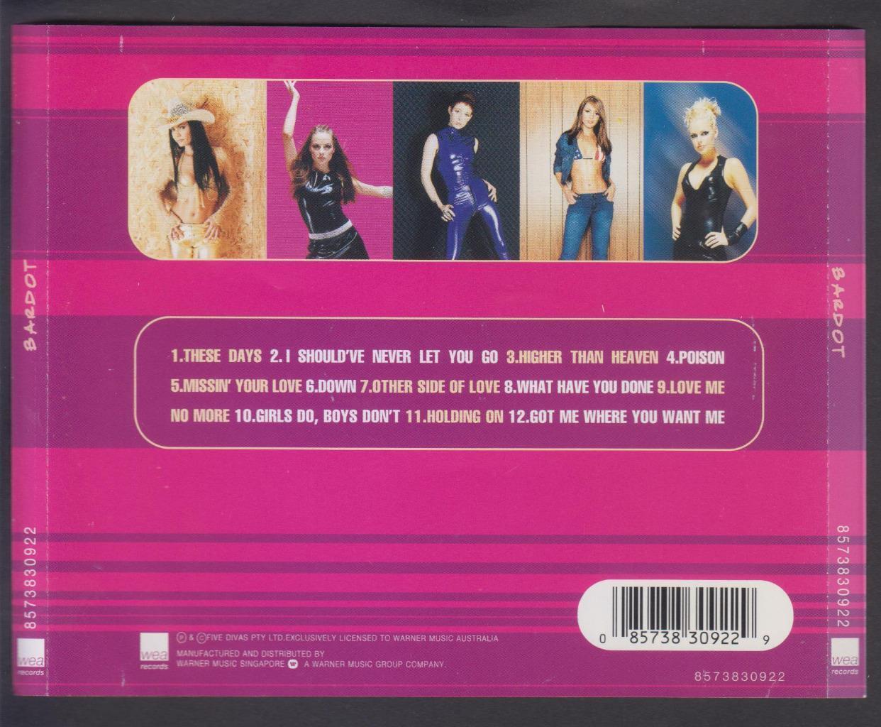 Mega Rare Bardot Warner Music Singapore Autograph CD FCS6477