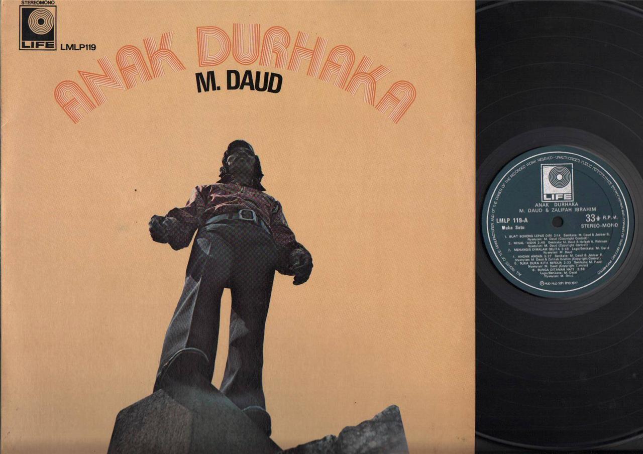 Rare Malay Anak Durhaka M.Daud & Zalifah Ibrahim 1977 Malaysia 12" LP MLP390