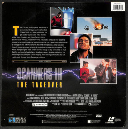 Movie Scanners 3 The Takeover Steve Parrish 1992 USA Laserdisc LD1565