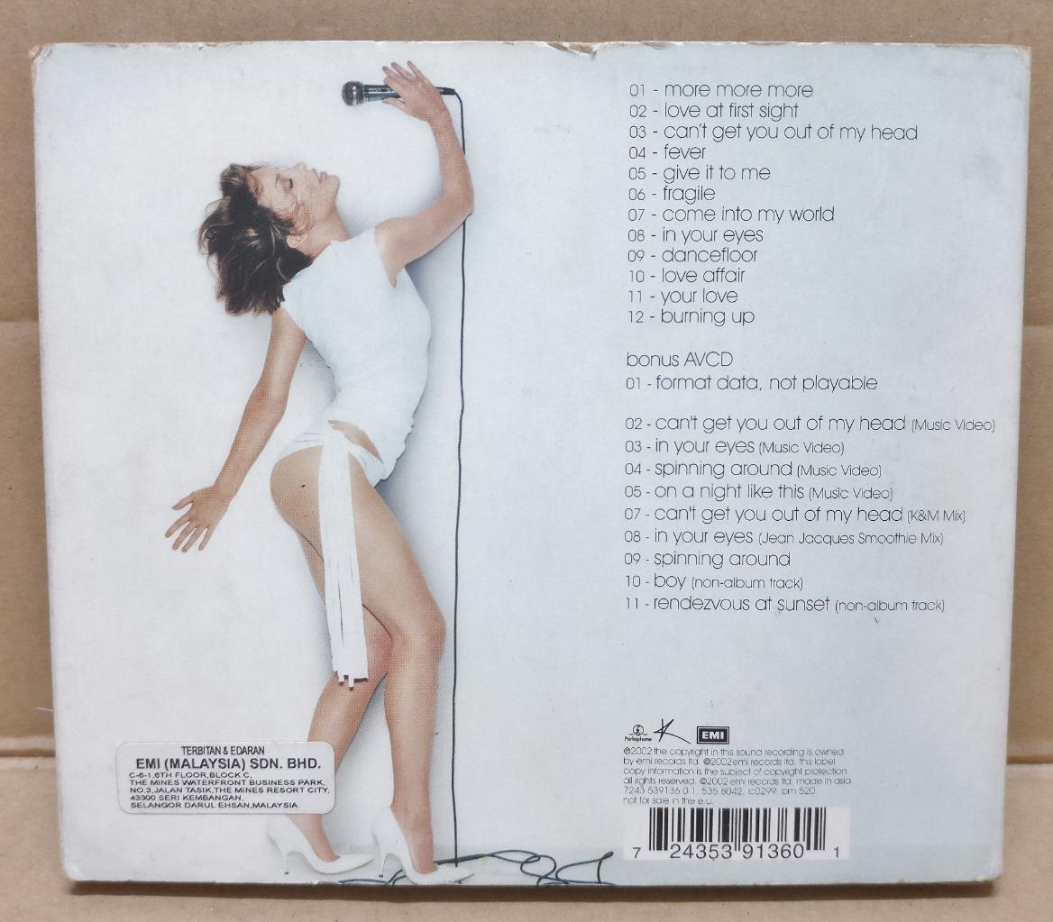 Kylie Minogue Fever 2002 Rare Asia Malaysia CD + AVCD FCB1743