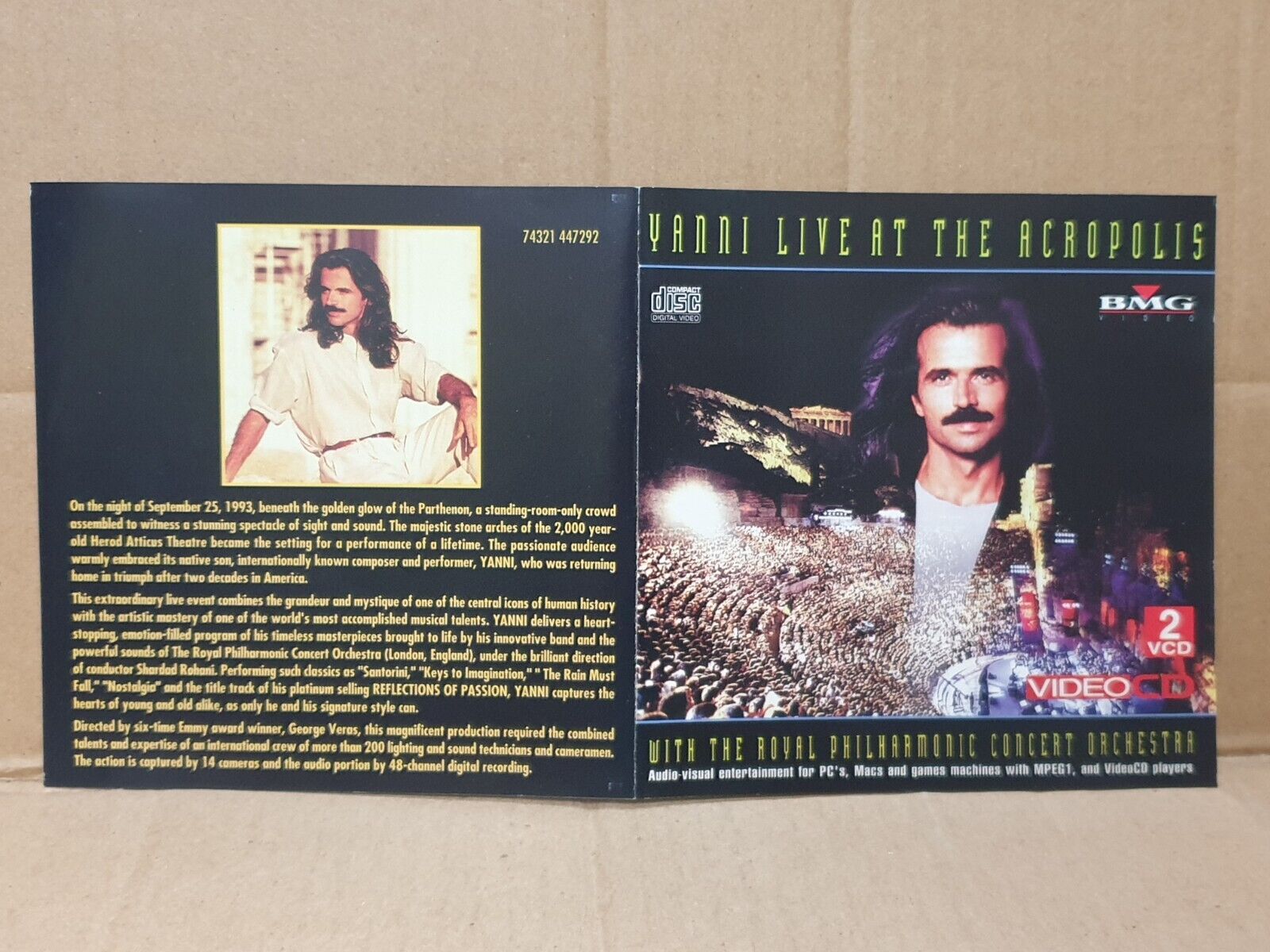 Yanni Live At The Acropolis Music 1996 Asia English Video 2x VCD (FCS10251)