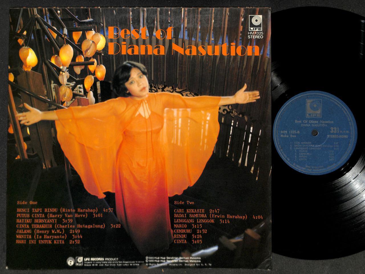 Malaysia  Malay Diva Diana Nasution Beci Tapi Rindu Life 12" LP MLP544