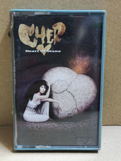AMM68 CHER HEART OF STONE 1989 USA ENGLISH CASSETTE (CS2282)