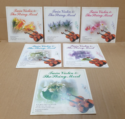 Twin Violin & The String Mood Instrumental Vol. 1 to 6 CD Lot Of 6 (FCS10312) G