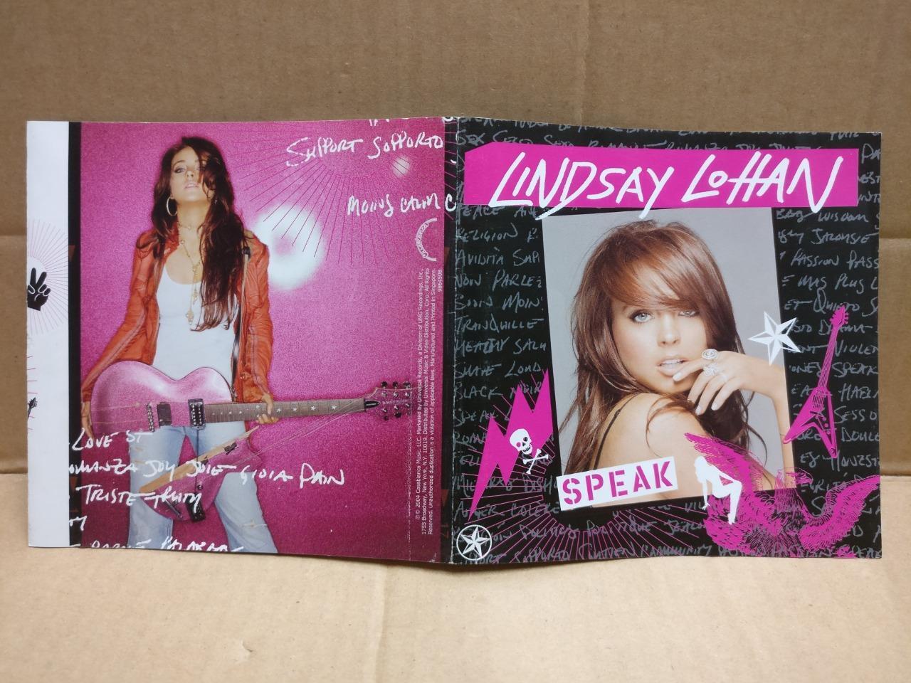 Lindsay Lohan With Guitar Speak 2004 Rare Singapore Enhanced English CD FCS9911