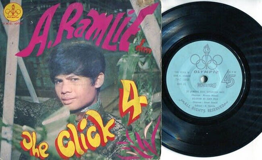 Singapore A. Ramlie & Mega Rare Malay Band The Click 4 Olympic 7" EP MEP092