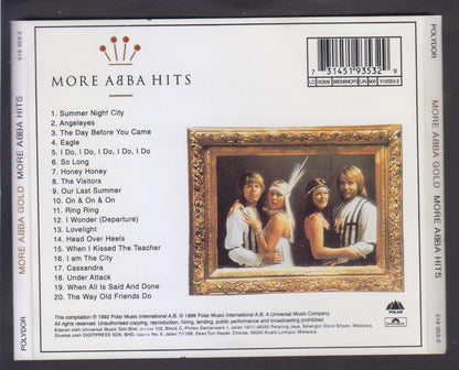 Mega Rare More ABBA Gold 1992 Malaysia CD FCS6484