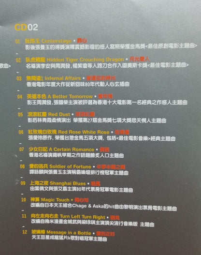 Hong Kong Unforgettable Movie OST Themes 2004 Singapore 2x CD FCS5820