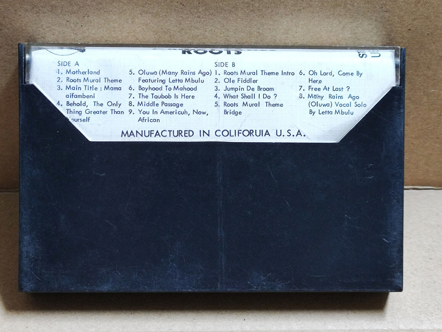 AMM68 QUINCY JONES ROOTS MOTHERLAND MURAL THEME ENGLISH CASSETTE (CS2274)
