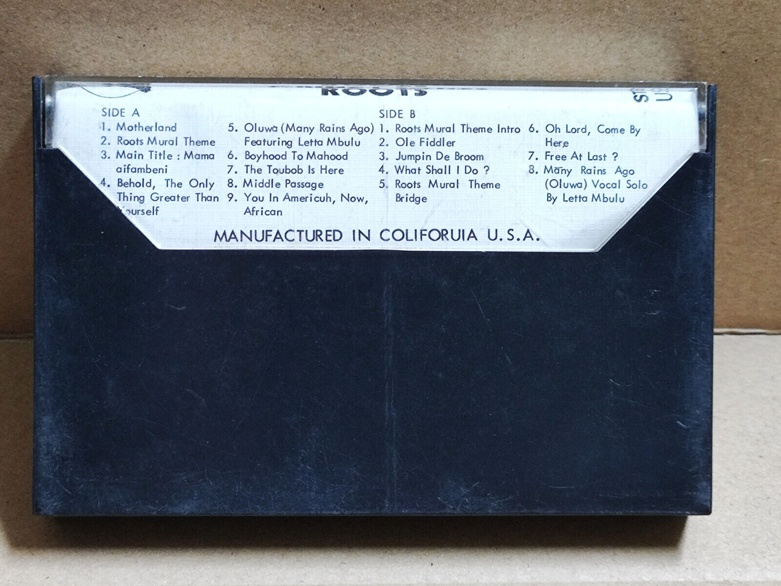 AMM68 QUINCY JONES ROOTS MOTHERLAND MURAL THEME ENGLISH CASSETTE (CS2274)