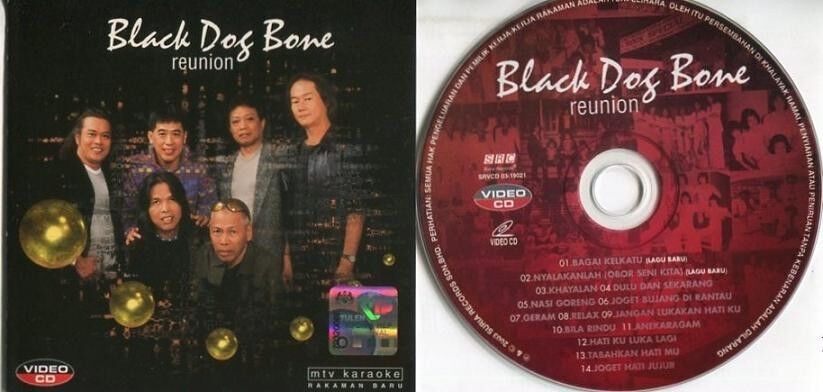 Singapore Black Dog Bone Malay Band Reunion MTV Karaoke 2003 Malaysia VCD FCS823