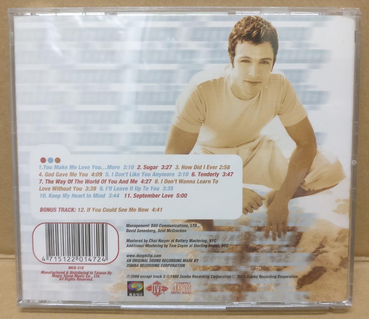 Don Philip Rare 2000 With Expired Lip Balm Rare Taiwan Only CD FCB1645
