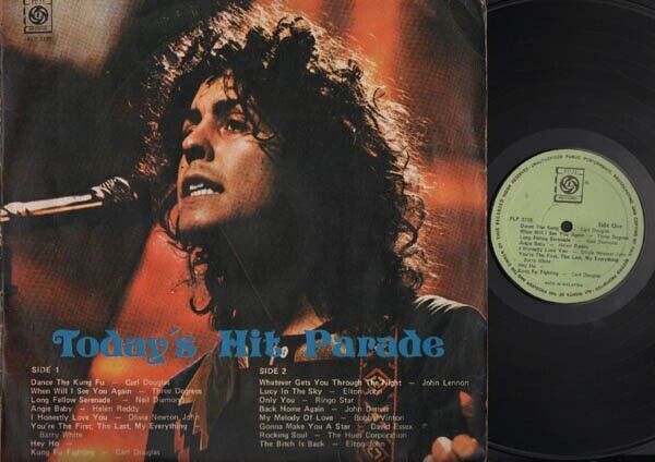 Rare T-Rex T.Rex Marc Bolan On Cover Fuji Record Label Singapore 12" LP ELP1434