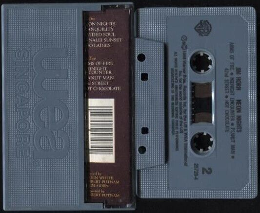 Jim Horn Neon Nights Saxophone Music 1988 WEA USA Cassette CS608