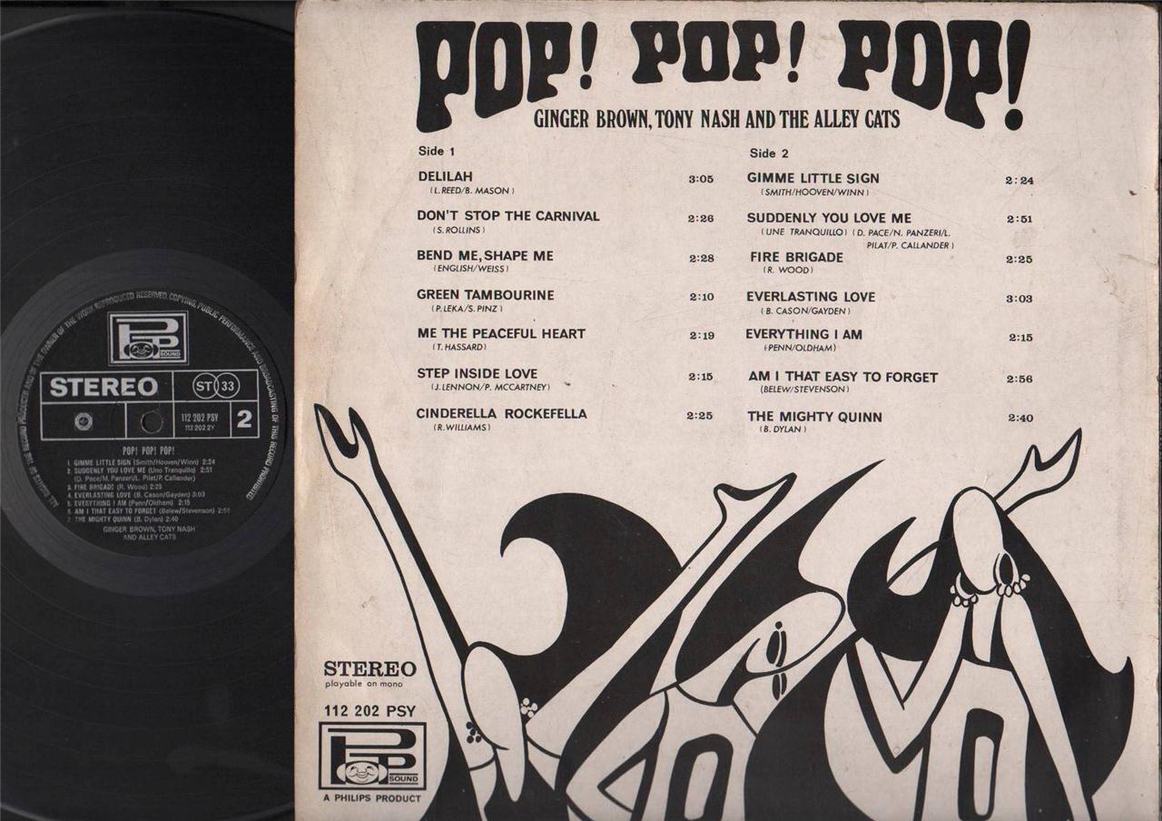 Mega Rare Pop By Ginger Brown Tony Nash The Alley Cats Malay Band 12" LP MLP406