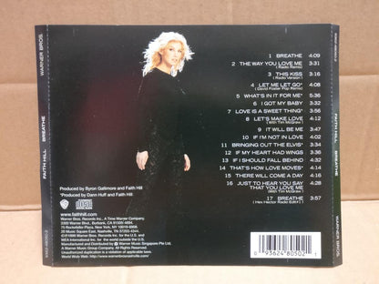 Faith Hill Breathe 1999 Rare Singapore English CD FCS9908
