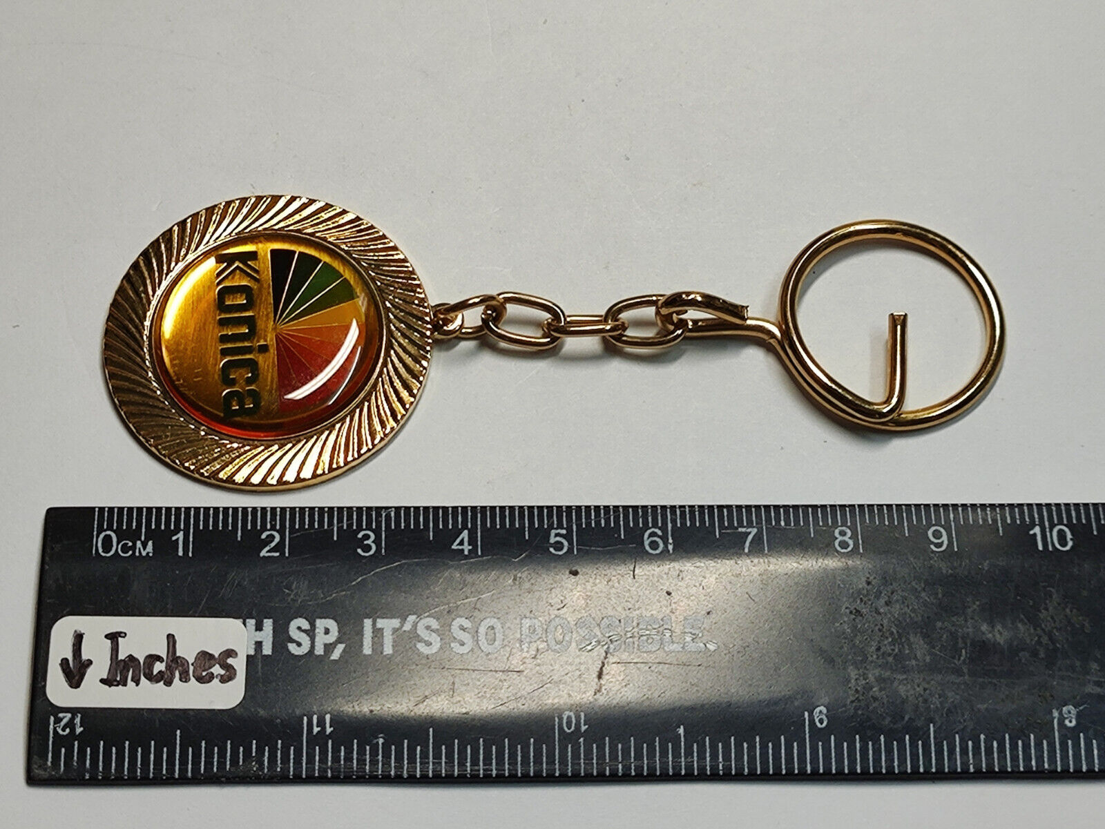 AMM68 VINTAGE KEYCHAIN KEYRING SG KONICA CUP BADMINTON CHAMPIONSHIP 1991 (JF078)