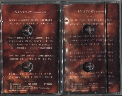 Mega Rare Michael Jackson History 1995 Epic Indonesia Only 2x Cassette CS819