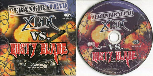 Malaysia Malay Rock XPDC Vs. Rusty Blade Hup Hup 2001 CD FCS1458