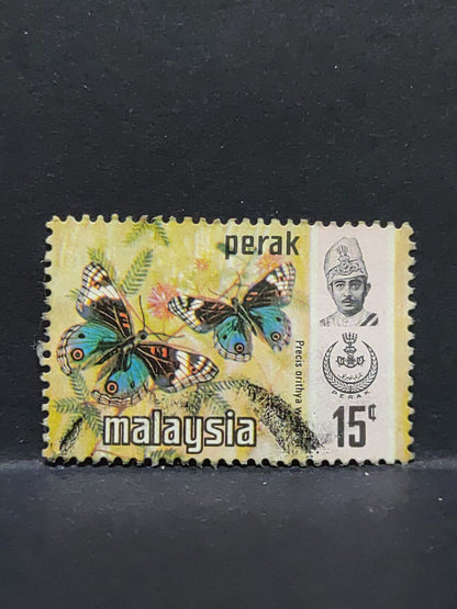 AMM68 Malaysia Perak Butterfly 15 cents Used Stamp (SA052)