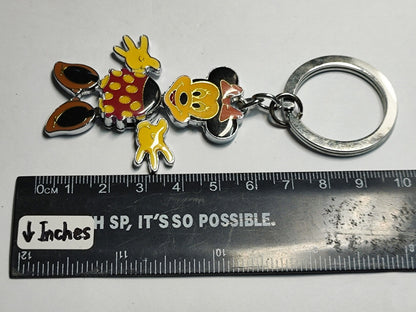 AMM68 STUNNING VINTAGE KEYCHAIN KEYRING MOUSE CHARACTER LOVELY FRANCE (JF071)