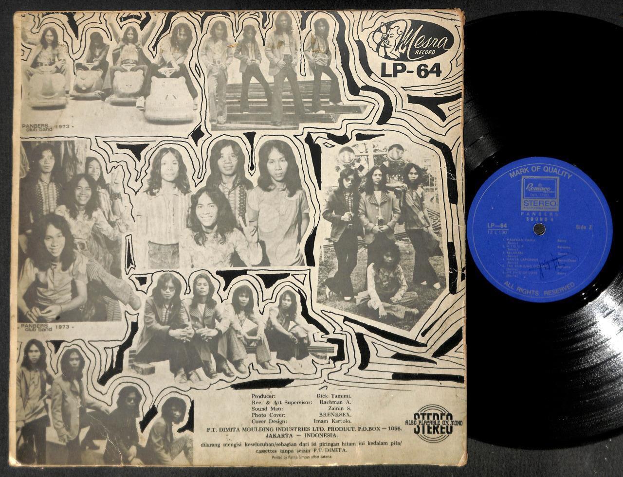 Rare Indonesia Malay Band Panbers Psych Garage Ayah P.T. Dimita 12" LP MLP490