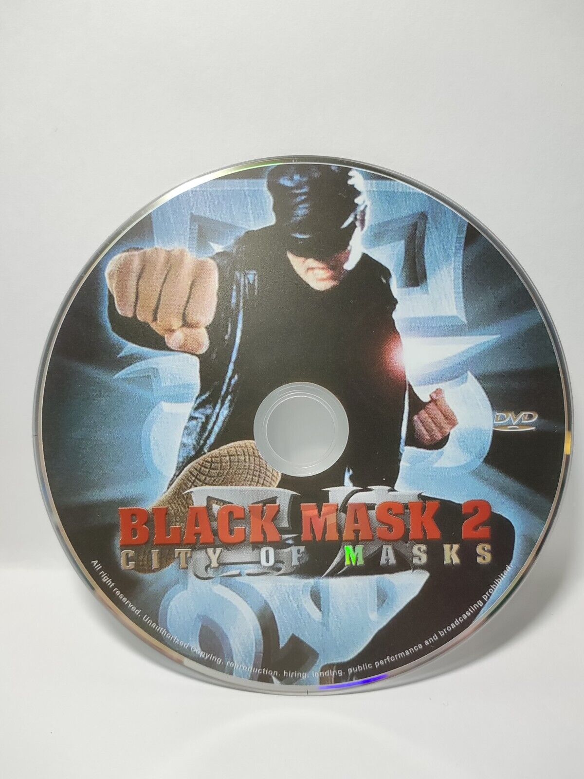 Black Mask 2: City of Masks Movie DVD Disc Only NO Case & Art Work Cover (SD107)