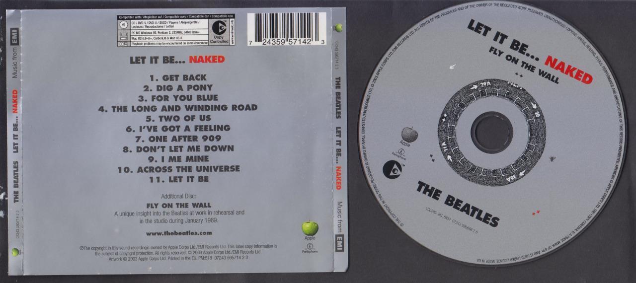 The Beatles Let It Be...NAKED 2003 Made In EU 2x CD FCS7408