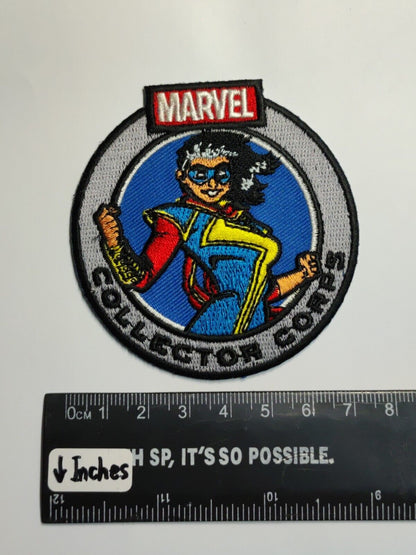 AMM68 MARVEL FUNKO MS MARVEL COLLECTOR CORPS RON ON SEWING CLOTH PATCH (JF036)