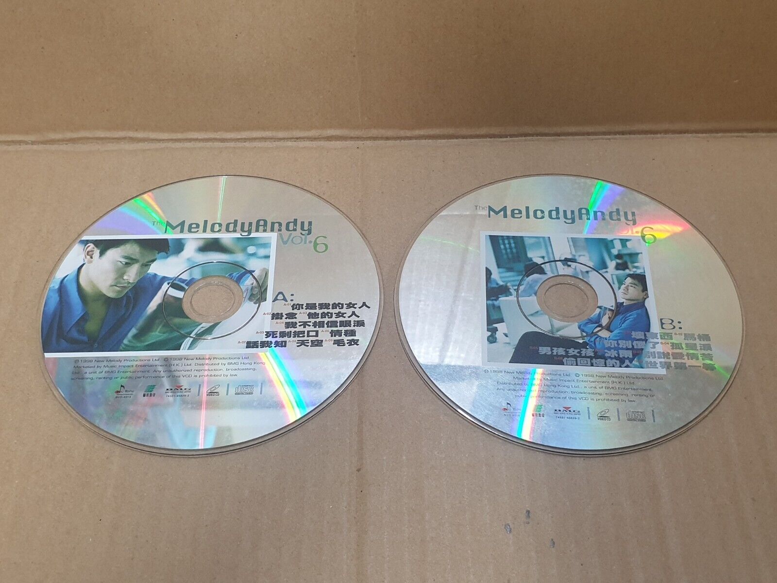 Andy Lau 刘德华 劉德華 Chinese 3xCD+2xVCD+ 2x(2xCD)+ 2x(2xVCD) Set Lot Of 9 FCS10350 L