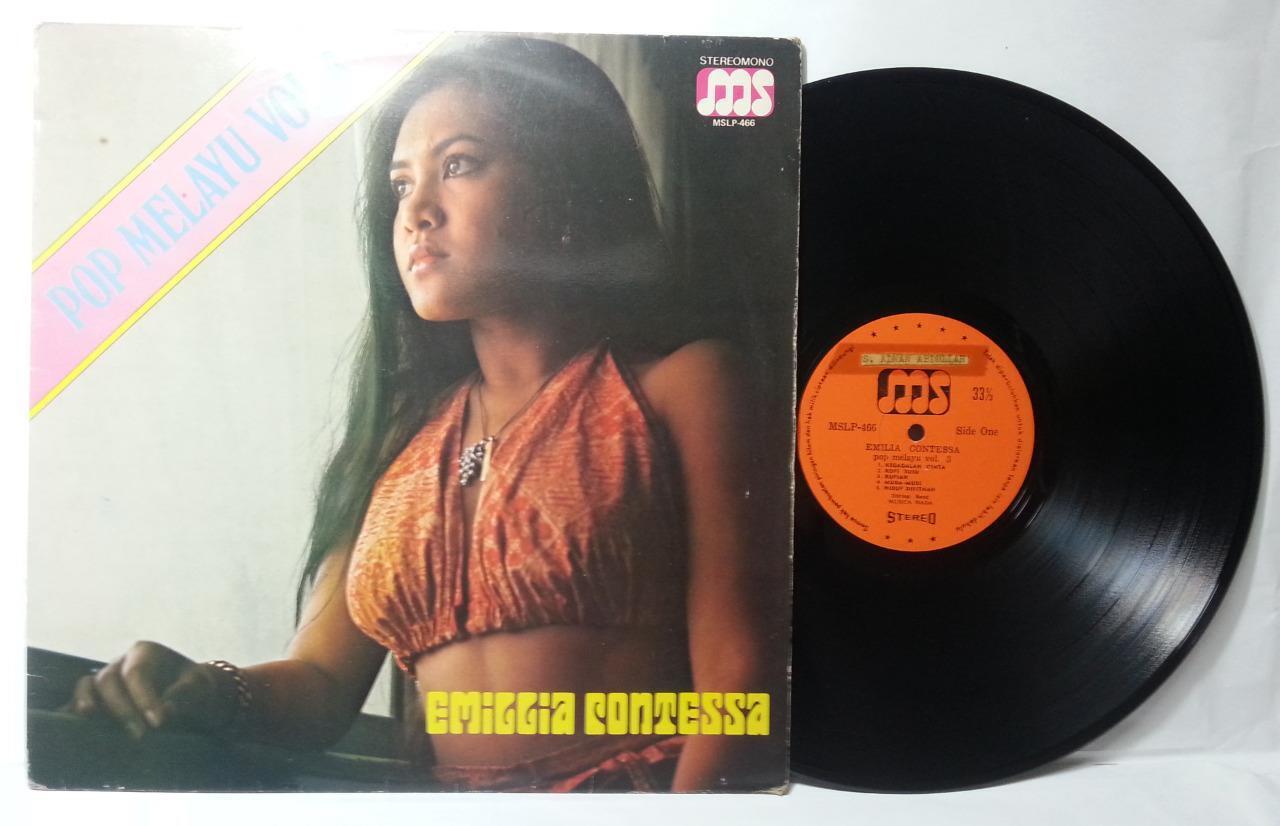 Rare Indonesia Malay Emillia Contessa With Band Musica Nada Malay 12" LP MLP443