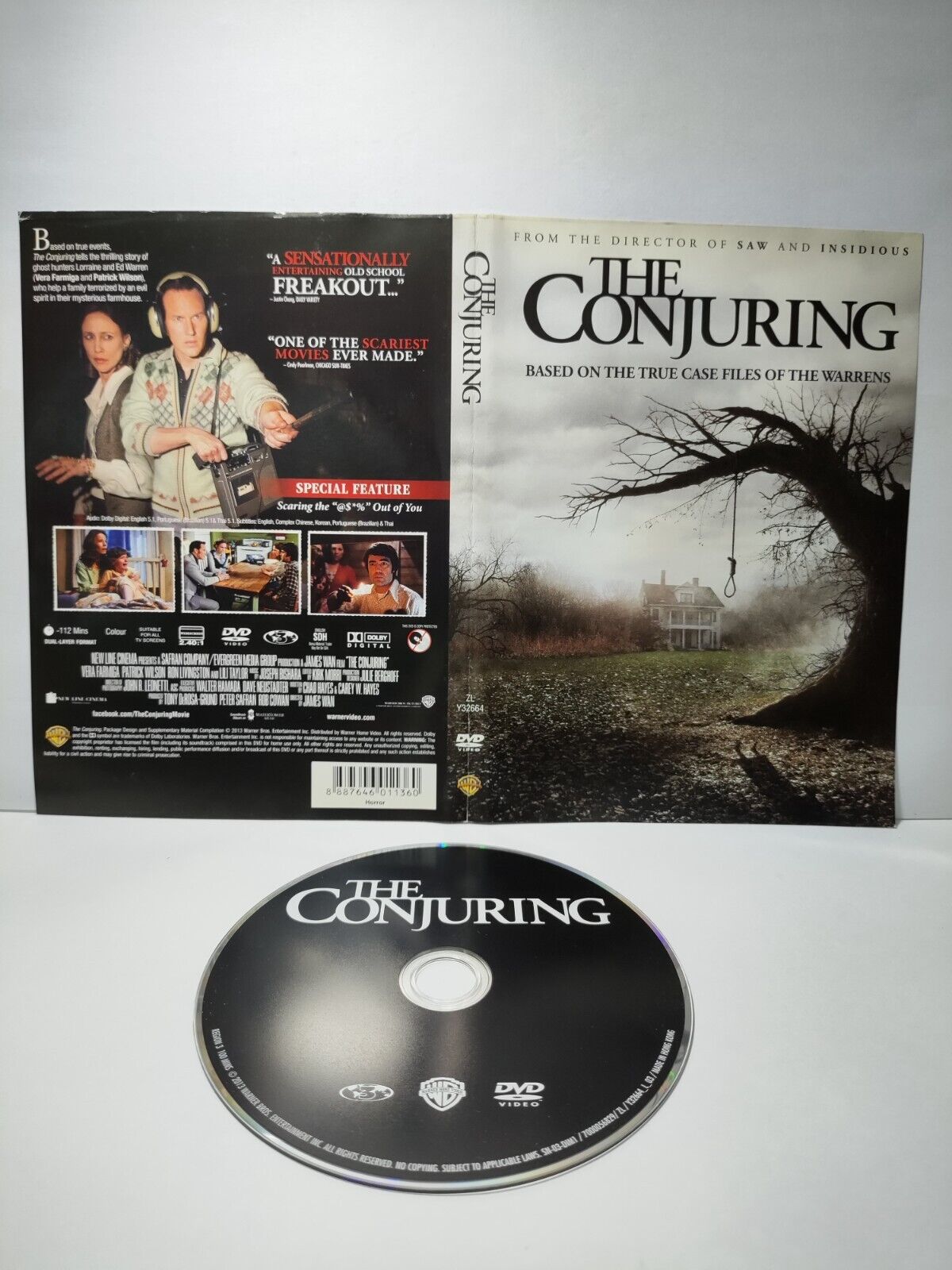 Movie The Conjuring Vera Farmiga DVD Disc & Cover Region 3 (NO Case) (DC016)