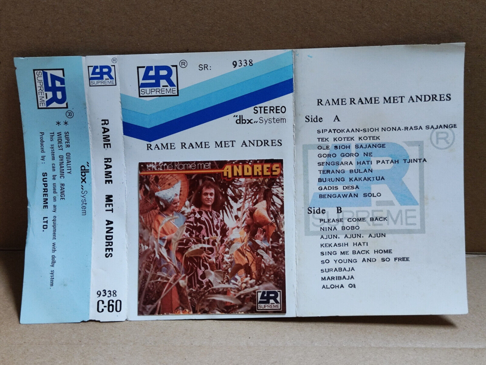 AMM68 RAME RAME MET ANDRES PLEASE COME BACK SINGAPORE CASSETTE (CS2272)