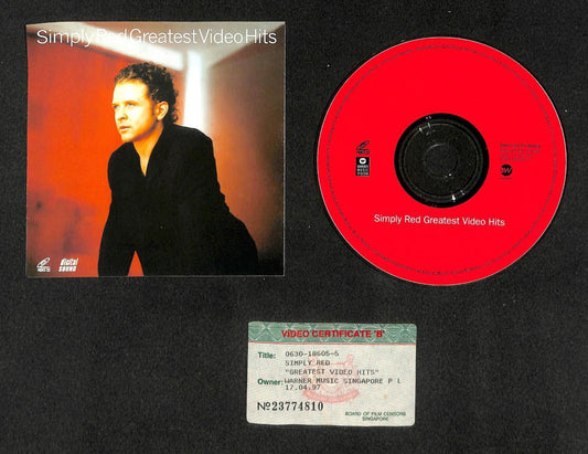 Simply Red Greatest Video Hits 1996 Hong Kong Video CD VCD FCS7988