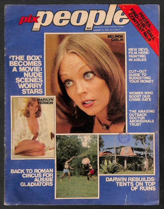 Vintage Pix People Magazine 1975 Raquel Welch Marilyn Vernon Sexy (MZ084)