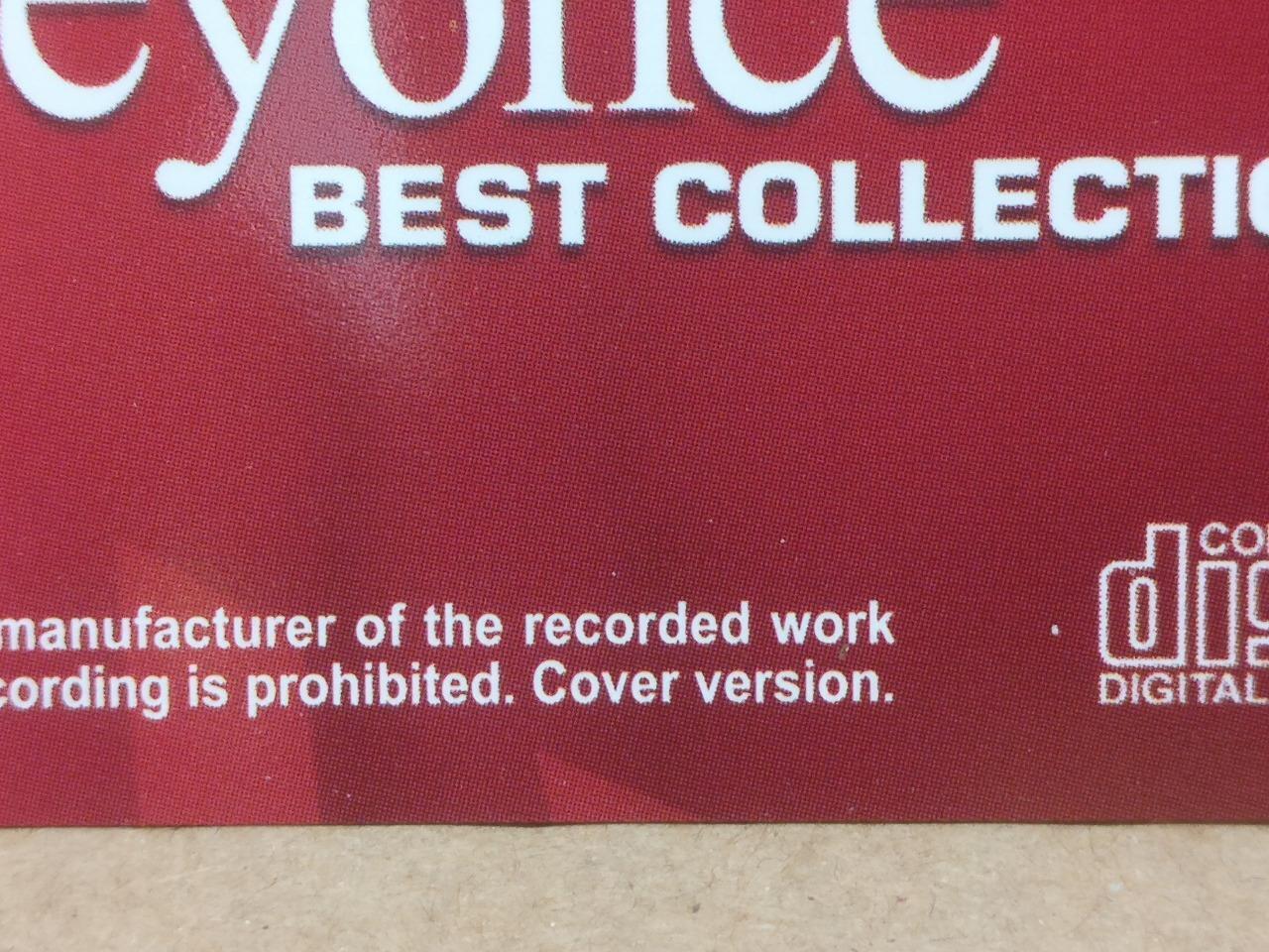 Mega Rare Beyonce On Unique Cover Singapore CD FCS9312