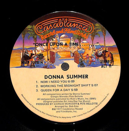 Donna Summer Once Upon A Time 1977 Rare Hong Kong G/F English 2x LP ELP2383