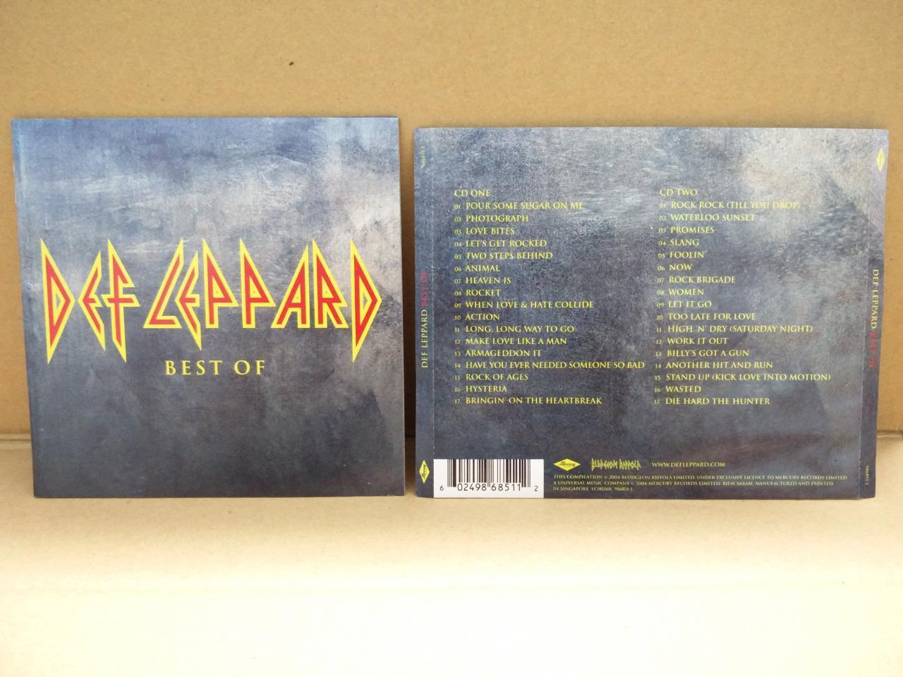 Mega Rare Def Leppard Best Of 2004 Made In Singapore 2x CD FCS7683