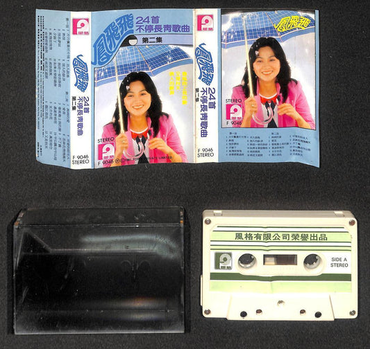 Taiwan Feng Fei Fei 鳳飛飛 凤飞飞 24首不停长青歌曲 Mega Rare Singapore Cassette 卡帶 磁帶 CS2132