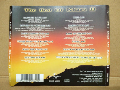 Japan Kitaro 喜多郎 The Best Of Kitaro II 1997 Mega Rare Malaysia 2x CD FCS8742