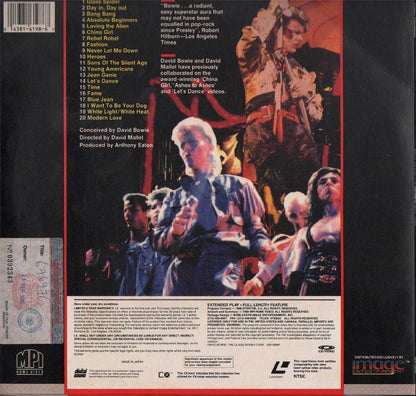 Mega Rare David Bowie The Glass Spider Tour 1988 Japan Laserdisc LD636